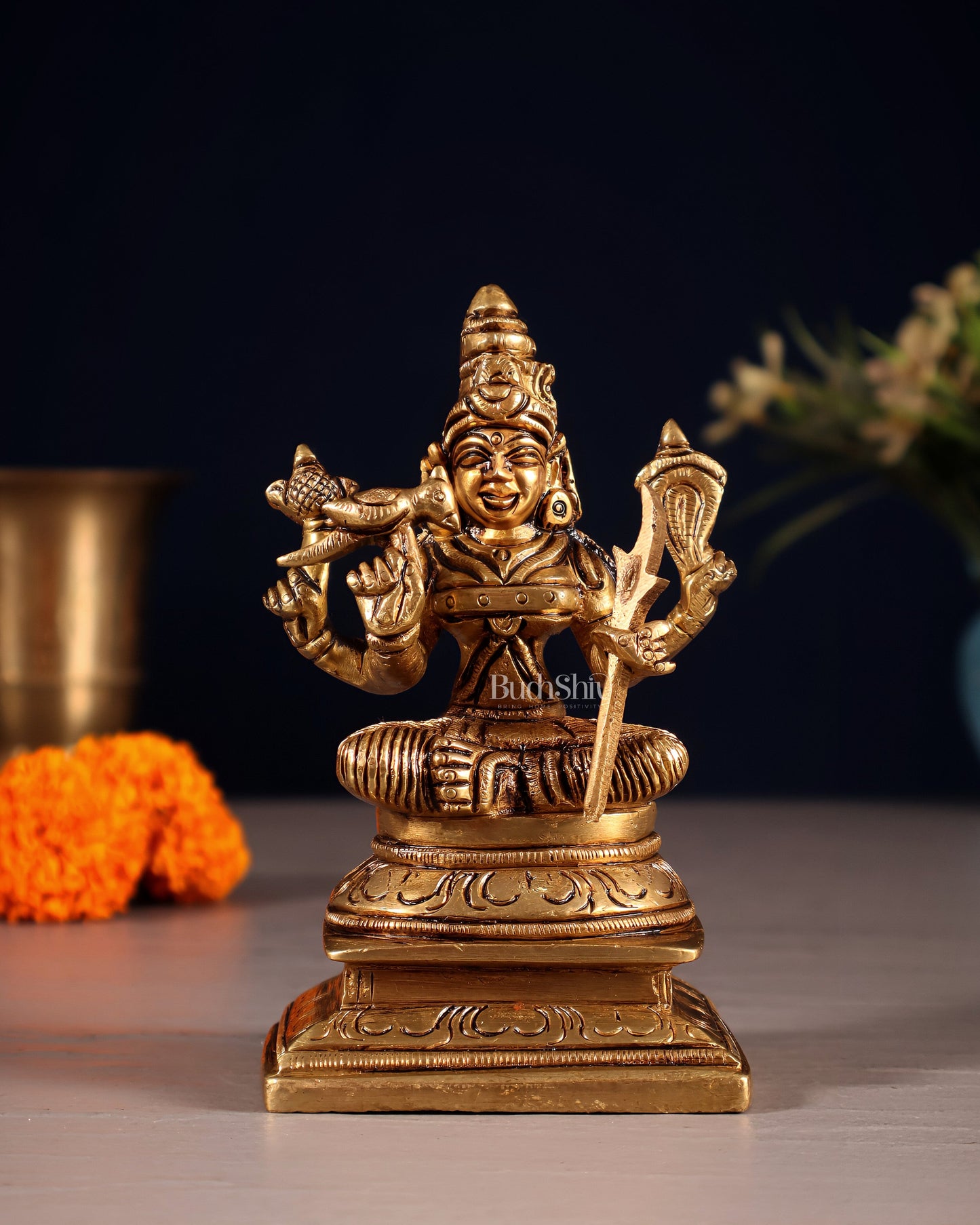 Brass Lalita Devi Idol – 4.5"