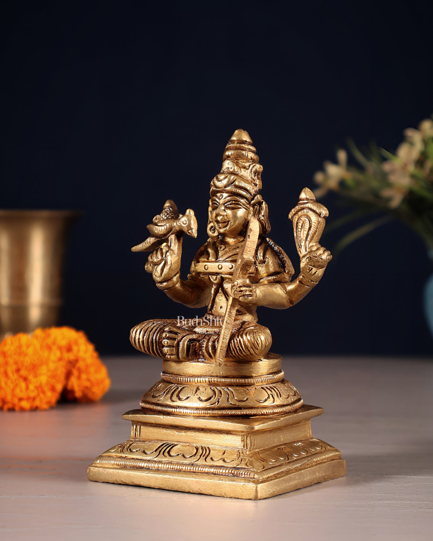 Brass Lalita Devi Idol – 4.5"