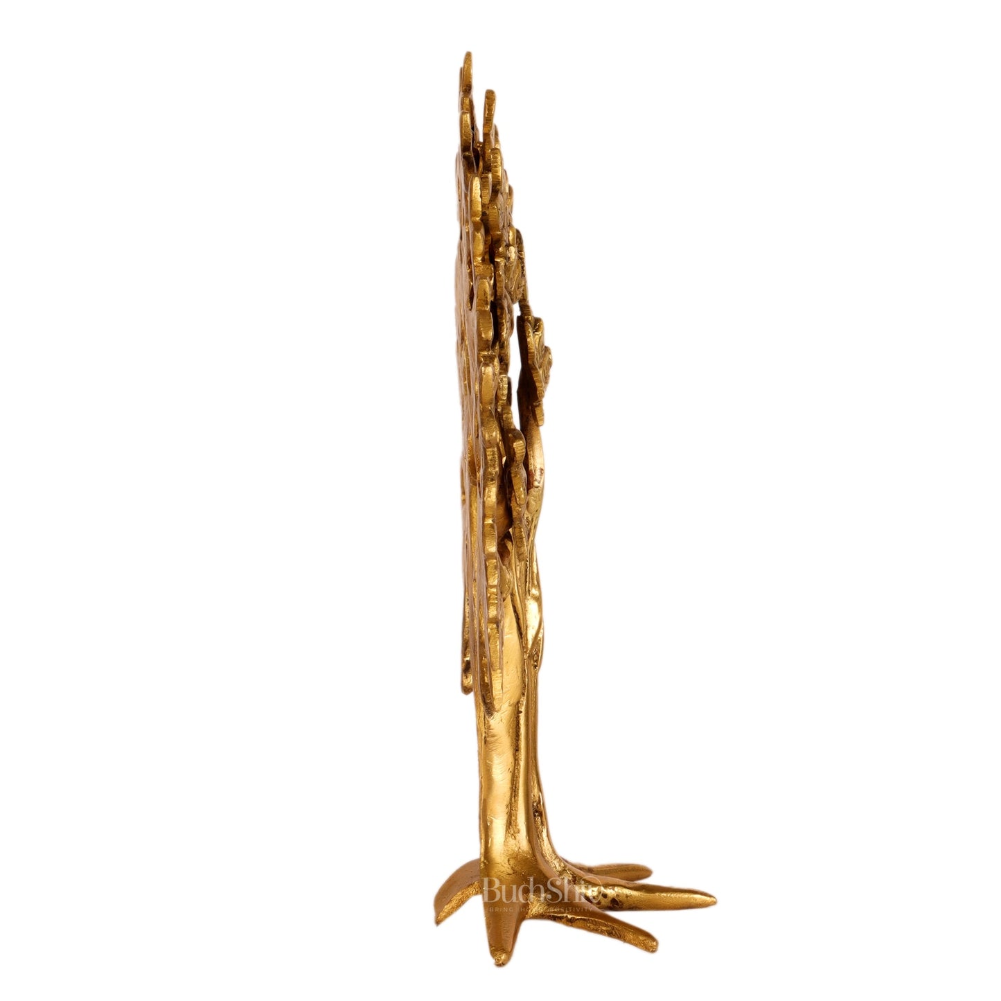 Pure Brass Handcrafted Kalpavriksha Tree - Table Standing - 11"