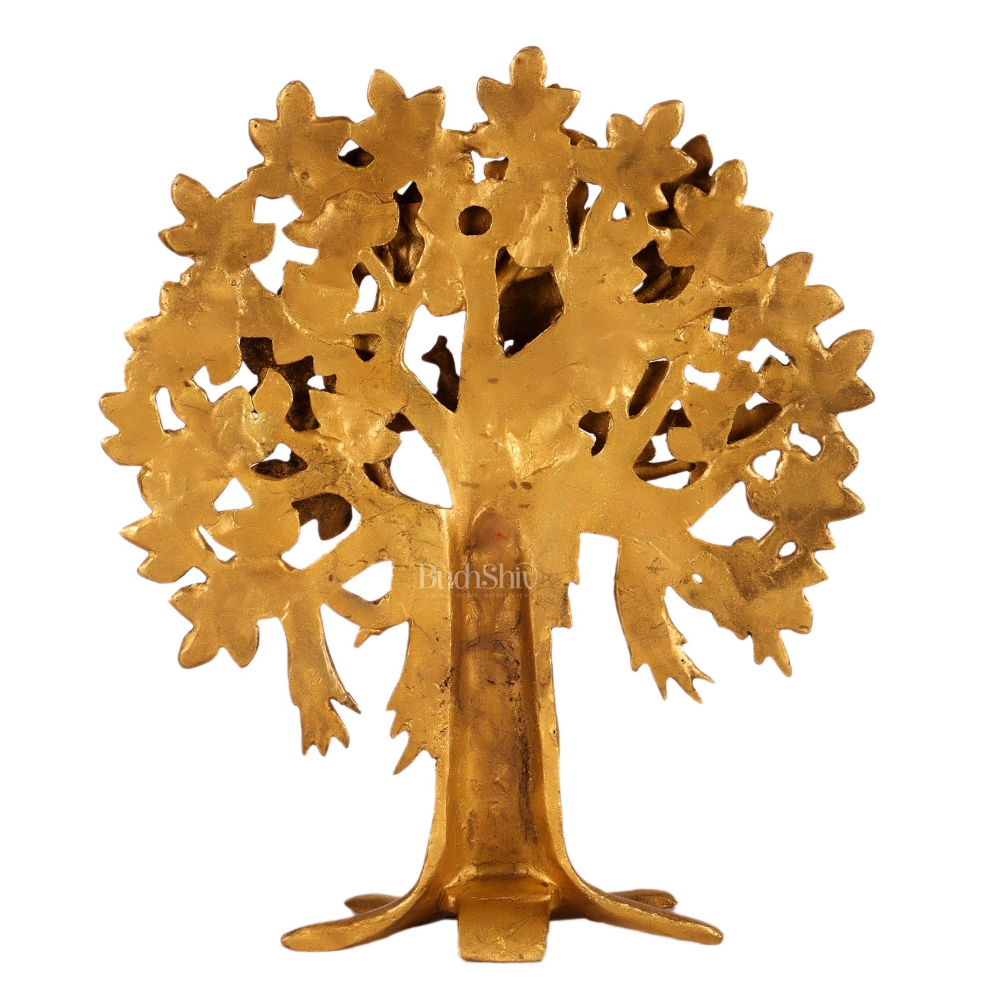Pure Brass Handcrafted Kalpavriksha Tree - Table Standing - 11"